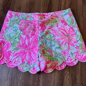 Lilly Pulitzer Buttercup Scalloped Shorts